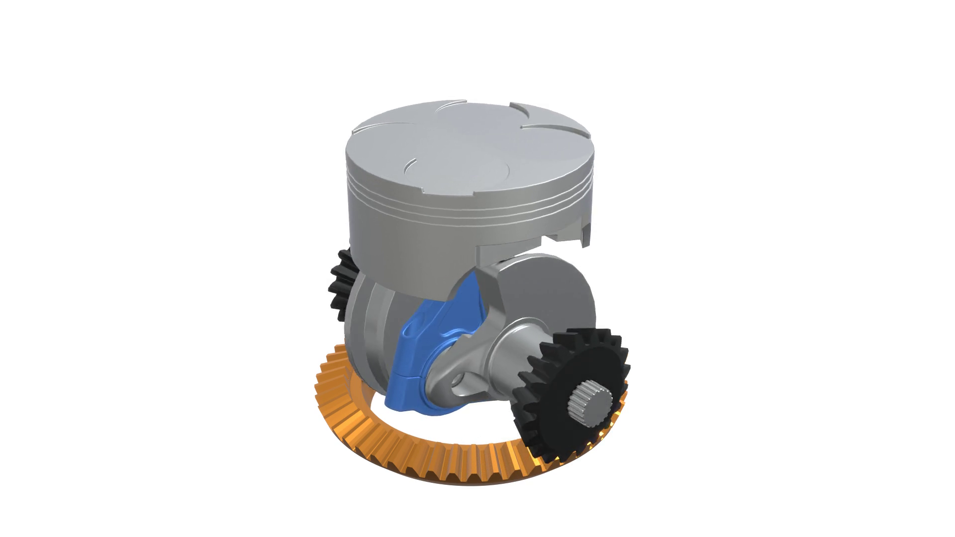 Read more about the article Bevel Gear Engine Mechanism in Blender